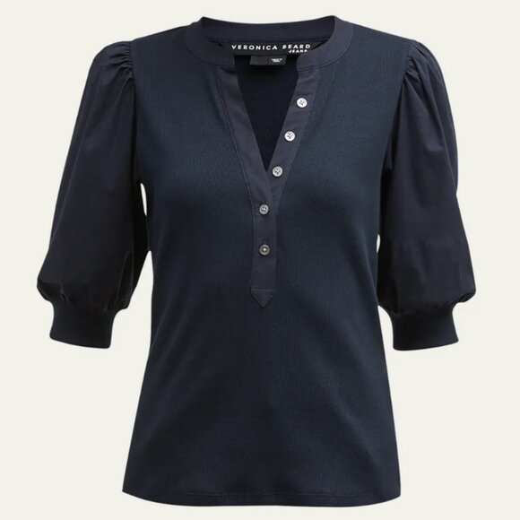 Veronica Beard Coralee Navy Top Size Small - Picture 6 of 6